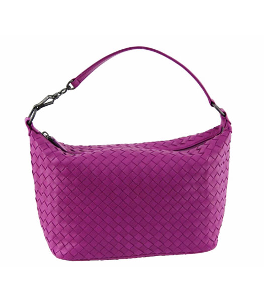 Bottega Veneta Woven Agnello Tote Bag Rose_Purple